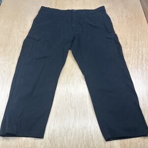 Wrangler Authentic men’s  Cargo Pants 44x30 Black Utility Heavy Duty Work Pants